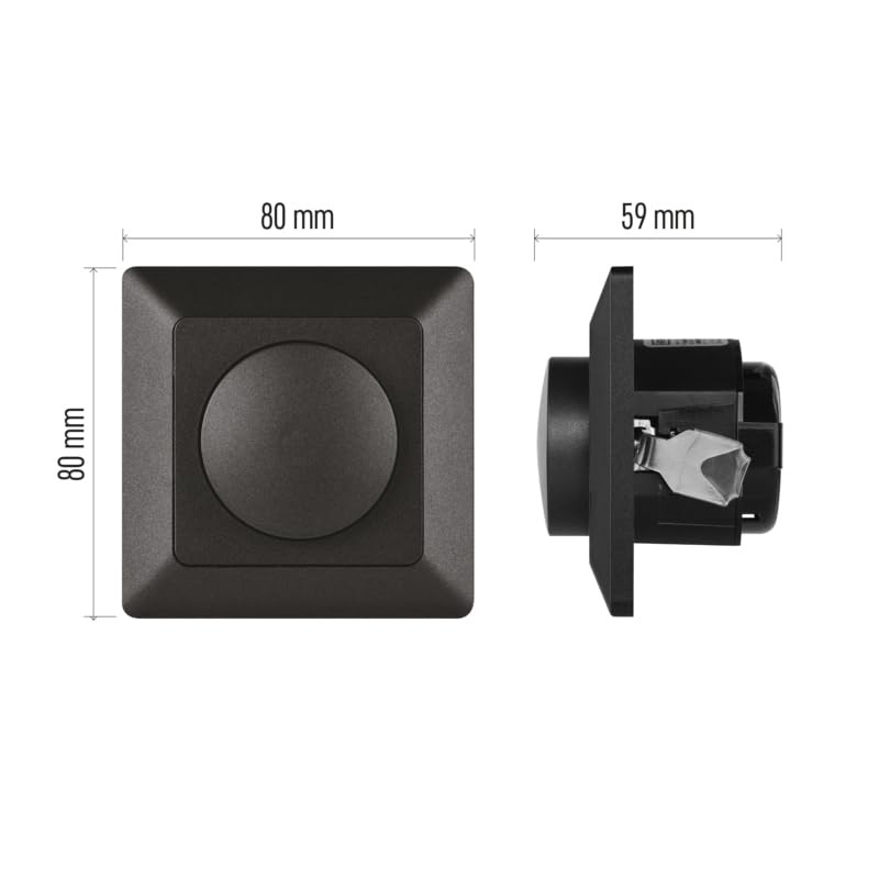 EMOS - LED dimmer switch with rotary knob - for