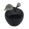 Neyisaa Black Obsidian Crystal Apple Decor, Healing Crystals Pocket Stone