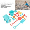 16pcs Kids Beach Toys Set Bucket Shovel Rake Sand Model