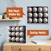 Colingmill Acrylic Baseball Display Case Wall Mounted Display Holder Shadow