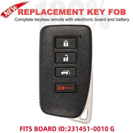 Unbranded UNLOCKED FITS LEXUS RX350 RX450h smart keyless entry remote fob HYQ14FBB NEW KEY
