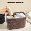 ZHIYUQL® Crochet Basket Storage Guest Towels Storage Baskets Small Baskets