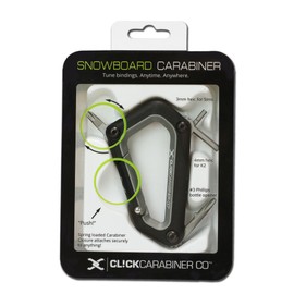 Click Carabiner Snowboard Carabiner Tool (Black)