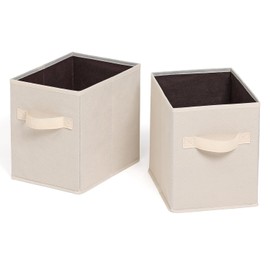 Astro 606-73 Beige x Brown, Half Size, Set of 2, Storage Case, Color Box Storage, Inner Box, 2 Pieces Can Be Placed Side by Side, Bi-Color Drawers, Easy to Carry, Organization, Organization, Folding