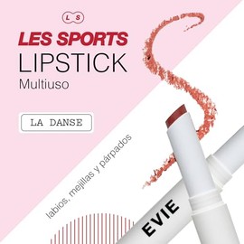 Labial con Acido Hialuronico - La Danse | Cremoso e Hidratante con Acabado Aterciopelado | Multiuso: Rubor en Crema para Mejillas | Color Nude Subtono Rosa/amarillo | Maquillaje de Alta Calidad | EVIE