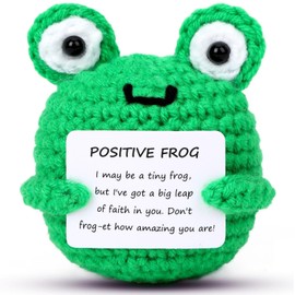Kabwea front crocheted frog, gift, lucky charm, lucky charm exam, get well soon, gift, encouragement, encouragement, encouragement gift