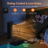 Space Heater - 1500W PTC Ceramic Tower Heaters for Indoor