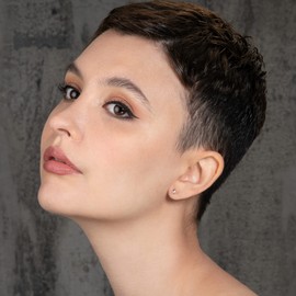 namana Small Rose Gold Plated 925 Sterling Silver Earrings, Simple and Sweet Rose Gold Earrings for Women and Girls, Rose Gold Jewellery for Women with Gift Box, Sterling Silver