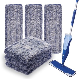 3 Pack Microfibe Dusting System Pads Compatible with Bona Mop Replacement Pads Washable Reusable Multi-Surface Cleaner Wood Hard Hardwood Surface Floor Cleaner Refill Wet Floor Cleaning Pads Mop