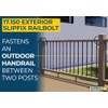 Zipbolt 17.150 Exterior Slipfix Railbolt — Epoxy Coated Staircase Handrail