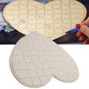 Wooden Heart Puzzle Wedding Games Personalization Message Board Craft Decorations
