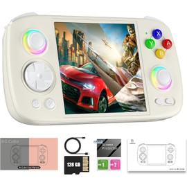 RG Cube Retro Handheld Game Console , 3.95 Inch IPS Screen Linux System Built-in TF Card Supports HDMI TV Output 5G WiFi Bluetooth 4.2