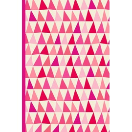 Notes: A Blank Isometric Graph Paper Notebook with Geometric Abstract Pink Triangles Cover Art