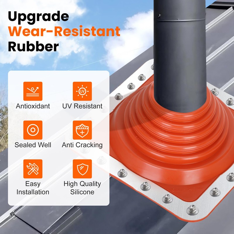 #3 Metal Roof Pipe Flashing, Metal Roofing Pipe Flashing Boot
