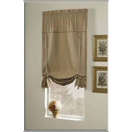 The_Curtain_Shop Blackstone Triple Pass Blackout Tie Up Shade Gold