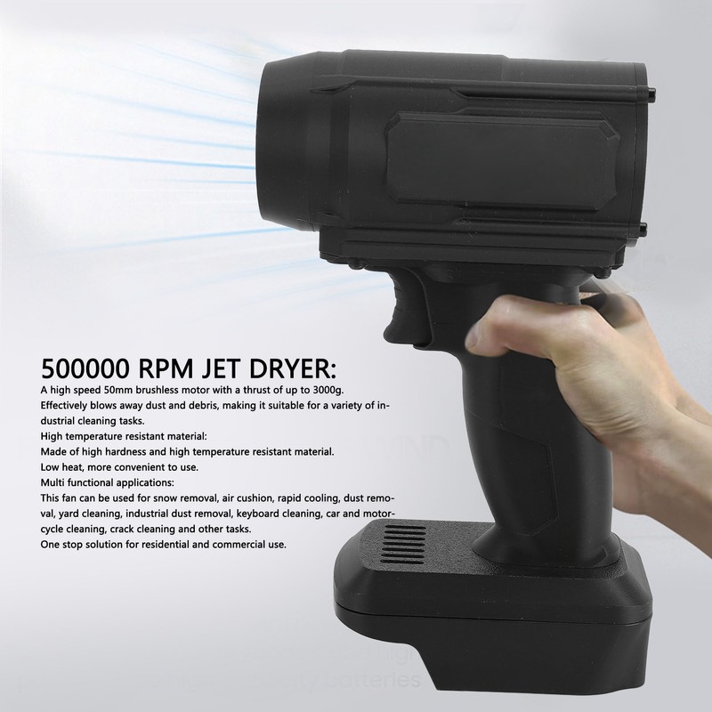 Powerful Turbo Fan 500000RPM 50mm Brushless Motor 3000g Thrust Multifunctional