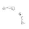 Alloy Window Handle Riser Winder Crank for Classic Car (Silver)