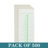 ALGLEA 500PCS Time Cards for Employees Weekly, 1 Sided Time