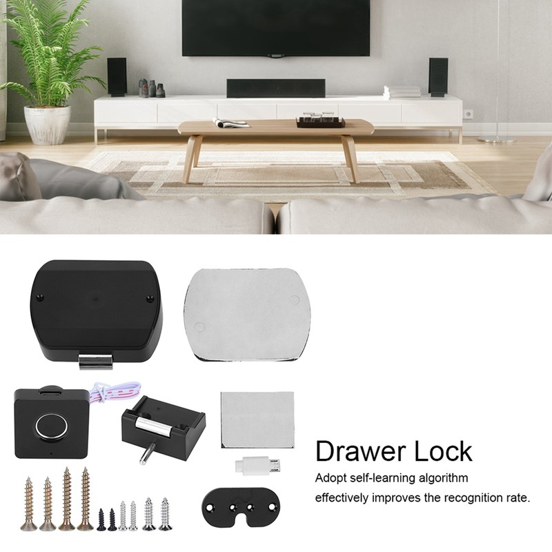 Intelligent Fingerprint Lock Smart Electric Drawer Cabinet Lock for Home
