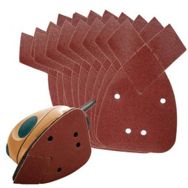 ExcInter 10 PCS 80 Grit 4 Hole Sanding Sheets for Mouse Sanders