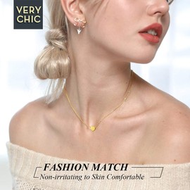 FindChic Women's Heart Pendant with Letter A to Z Book Chain Perfect Gift for Favourite Person Girls Girlfriend Daughter, Stainless Steel