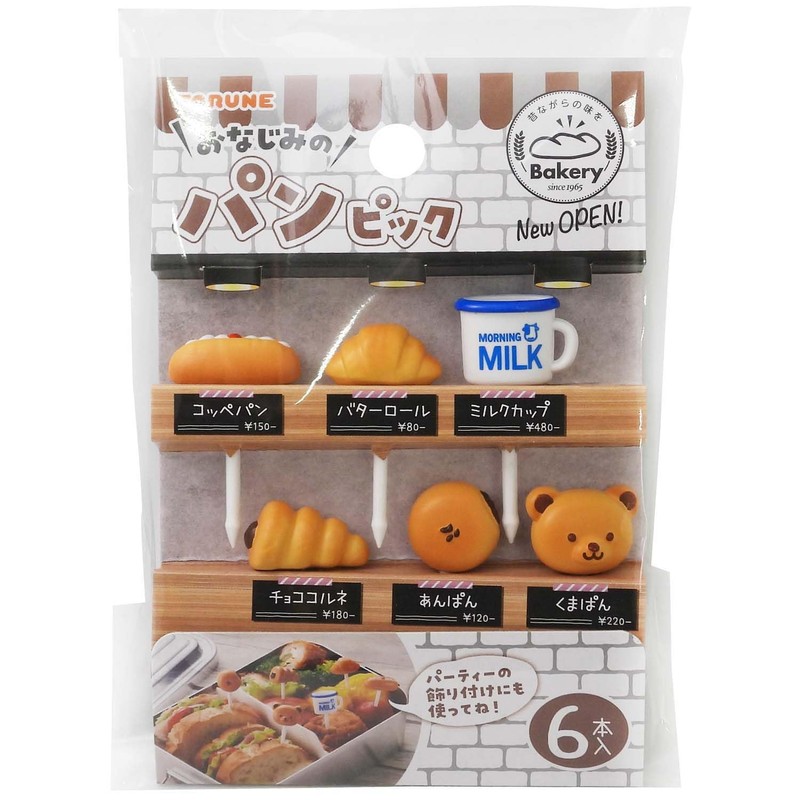 Torne P-3590 Familiar Bread Picks, 6 Pieces, Party Decoration, For