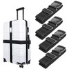 Luggage Strap, Pack of 4 Luggage Strap, Adjustable Suitcase Strap,