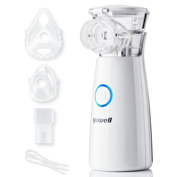 yuwell Portable Nebuliser Machine for Kids and Adults, Silent Mesh Nebuliser Ideal for Travel and Home Use