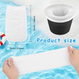 YYTECH 20pcs Pool Skimmer Socks, Swimming Pool Skimmer Filter Sieve Net, Pool Filter Saver Socks Net, Skimmer Basket Net, Skimmer Socks Large, Swimming Pool Skimmer Socks, Skimmer Net