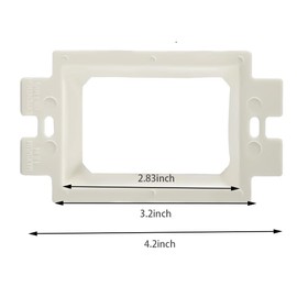 10Pcs Electrical Power Outlet Box Extender Kit with 20Pcs Screws– Single Gang Box Extender - Single Receptacle Heavy Duty Plastic