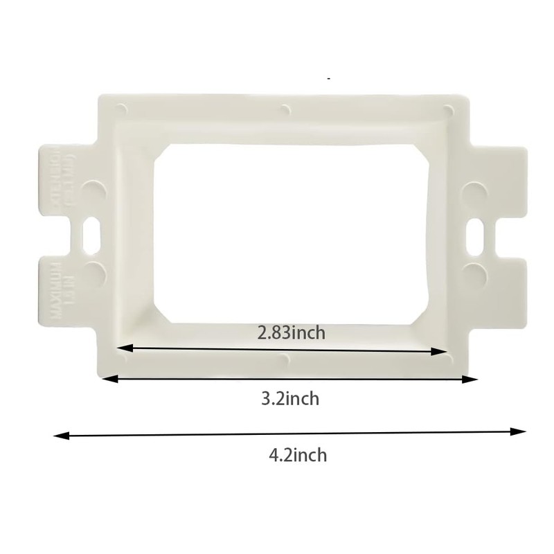 10Pcs Electrical Power Outlet Box Extender Kit with 20Pcs Screws–