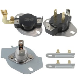 2025 Upgrade 3392519 Dryer Thermal Fuse 3387134 High-Limit Thermostat 3977393 Cut-Off Switch 3977767 Thermostat for Whirlpool Dryers WED4810BQ0 LEV4634JQ2WED4810EW0 WED4815EW0 WED4815EW1 WED4850BW0