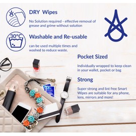 AF asmartwipe10 – Pack of 10 Reusable Wipes for Cleaning Computer Equipment