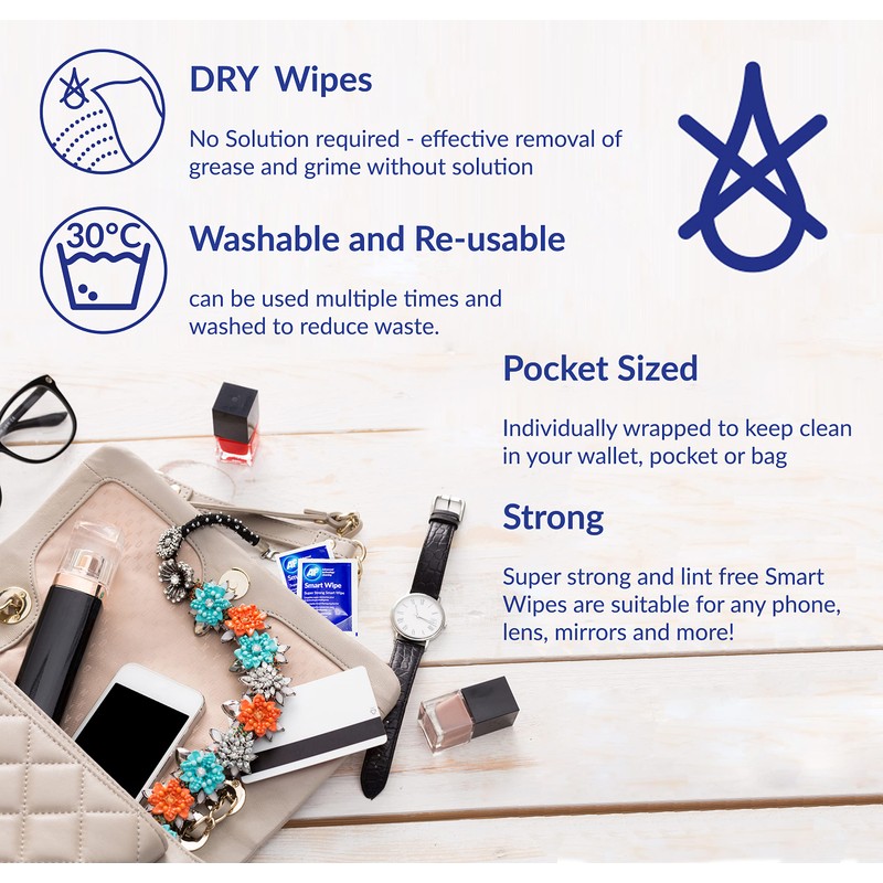 AF asmartwipe10 – Pack of 10 Reusable Wipes for Cleaning