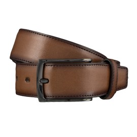 LLOYD Belt mens belt leather belt cognac, Länge:105 cm;Farbe:braun