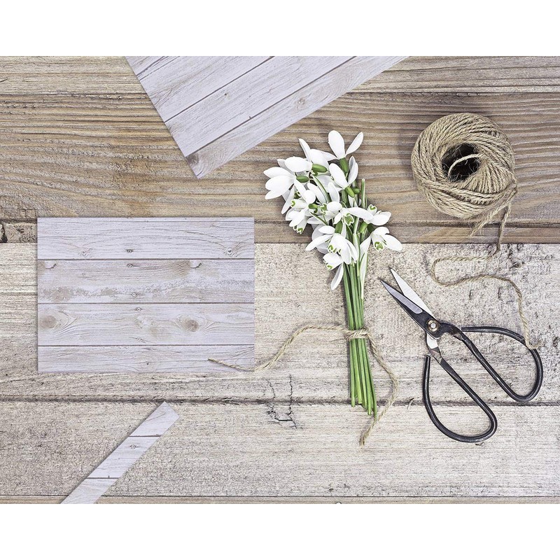 48 Sheets Rustic Wood Grain Stationery, Letter Writing Paper for