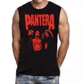 Pro 5 Pantera Unscarred Heavy Metal ROCK Band Black Muscle Shirt - M, 100% Cotton