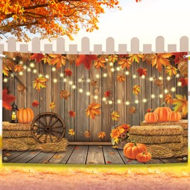 KatchOn, Happy Thanksgiving Banner - XtraLarge, 72x44 Inch | Happy Thanksgiving Backdrop for Thanksgiving Banner Decorations | Thanksgiving Banner Backdrop, Thanksgiving Wall Banner | Fall Decorations