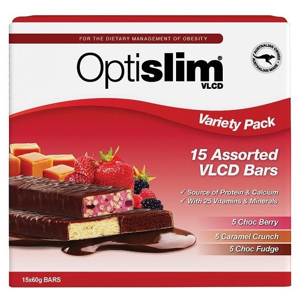 Optislim VLCD Bar 15x60g - Variety Pack