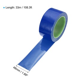 PATIKIL Safety Caution Tape 33m x 48mm, Safety Warning Stripe Tape Floor Tape for Marking Floor Walls Stair, Blue