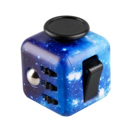 Bojueshaw 6-Sided Stress Relief Sensory Toy for Anxiety,ADHD,Focus,Portable Finger Cube Toy for Office,Classroom,and Home(Sky purple)