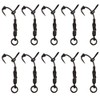 Pack of 10 Phoxinus Ronnie Rigs All black with Teflon