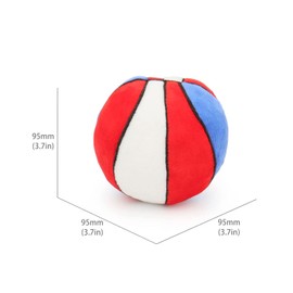 TONYFY Dog Toys Balls - Chewable Plush Basketball for Dogs, Soft Pet Squeaky Ball Stuffed with Fluffy, Durable Indoor & Outdoor Dog Puzzle Toy, Birthday for Puppy Small Medium Breeds