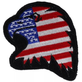 USA American Eagle Head Biker Patriot 3 inch Patch PPMAMEG F3D7Kk