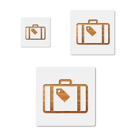 Luggage Baggage Packing Storage Suitcase, quality mylar stencil pack in 3 sizes, reusable for crafts and diy projects CCSTE-26301
