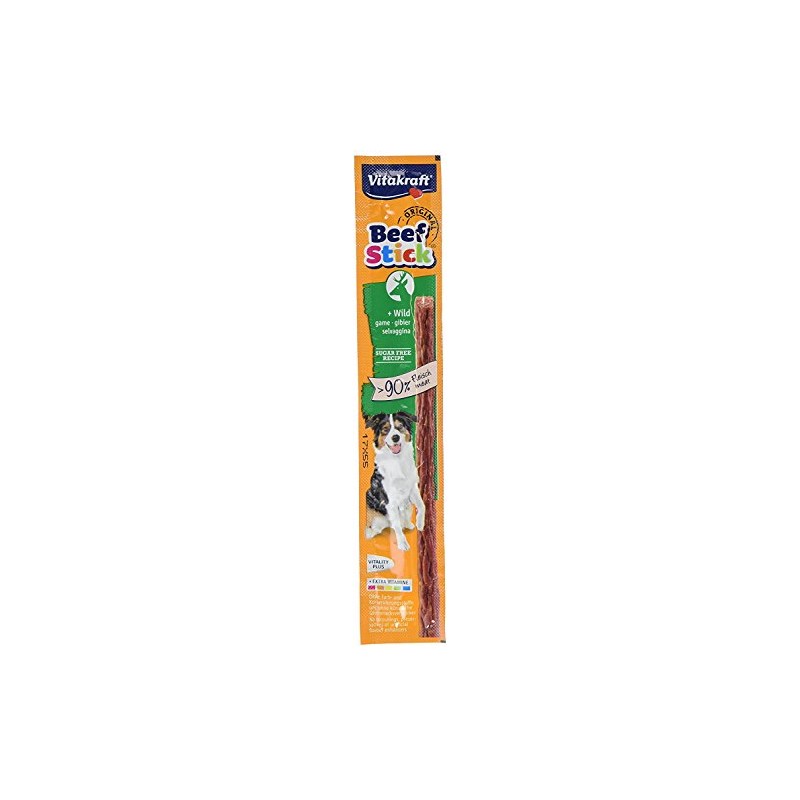 Vitakraft Bastoncini di manzo per cani con selvaggina 12 g
