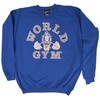 World Gym W801 Sweatshirt - Classic Logo (XX-Large, Royal)