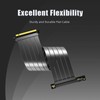 GLOTRENDS 250mm PCIe 4.0 X16 Riser Cable, Compatible with PCIE