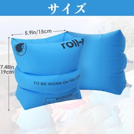 Arm Ring Float, Arm Helper, Arm Buoyancy, Strong Buoyancy for Kids, Adults, Swimming, Set of 2 (Pink)