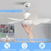 DBFAIRY Ceiling Fan with Lighting, Ceiling Fan with Dimmable Light
